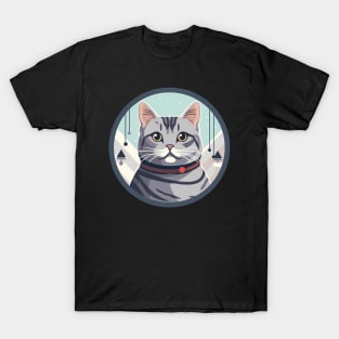 American Shorthair Cat Xmas Ornament T-Shirt